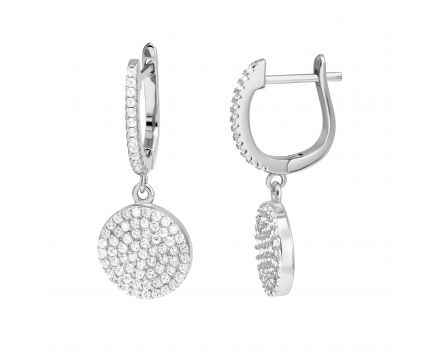 Silver earrings 3S269ЕС-0102
