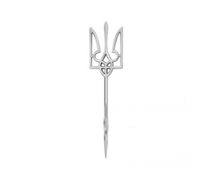 Silver pin brooch 3Ф096-0009