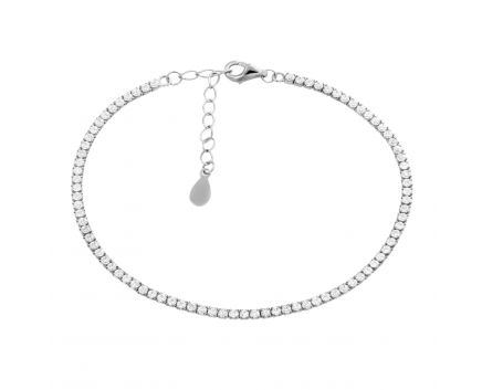 The bracelet is silver 3Б096-0056