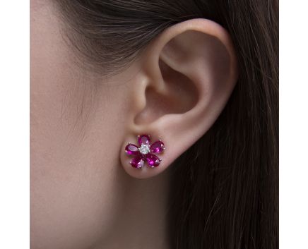 Silver earrings 3С155-0271