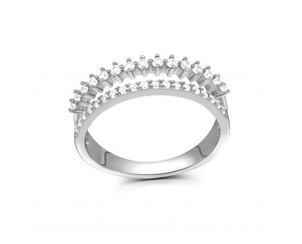 The ring is silver 3К269ЕС-0016