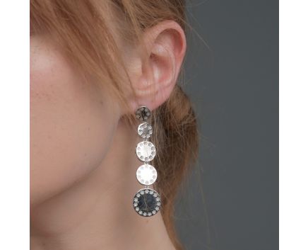 Earrings KORALI white rhodium