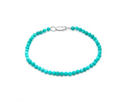 Bracelet with turquoise in silver 3B449-0353
