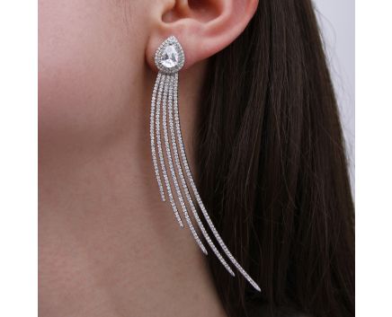 Silver earrings 3С656-0102
