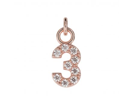 Pendant pink rhodium 3