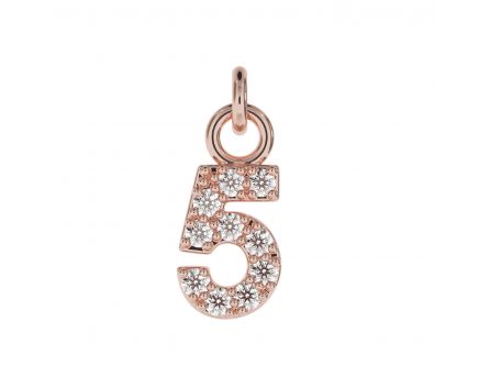 Pendant pink rhodium 5