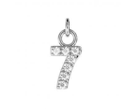 Pendant white rhodium 7