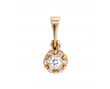 Pendant with diamonds in rose gold 8-207 634