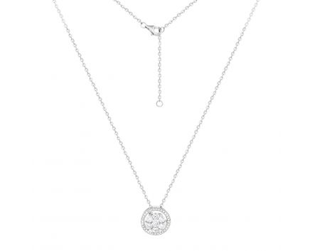 Necklace with diamonds in white gold 1-244 437