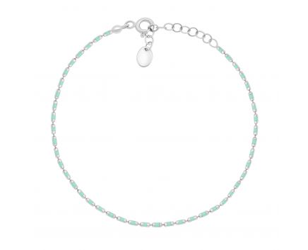 Turquoise enamel bracelet