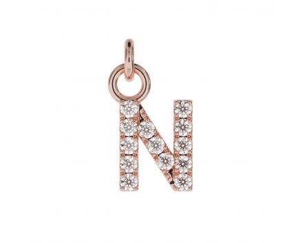 Pendant pink rhodium N