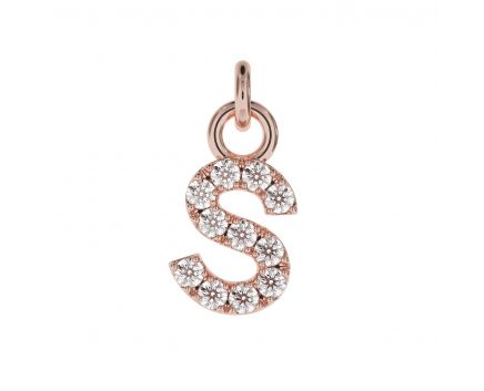 Pendant S pink rhodium