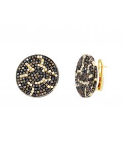 Earrings with diamonds in yellow gold 1-245 781